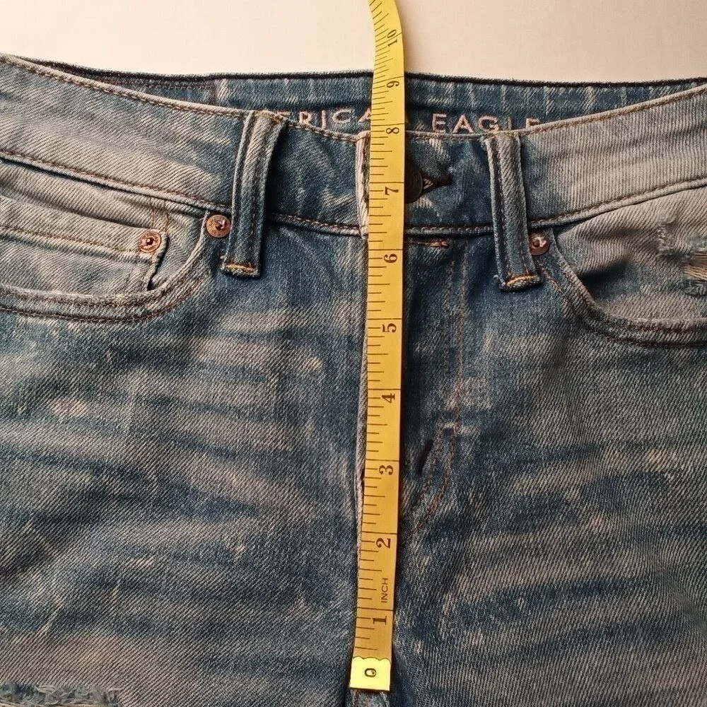 American Eagle Mens Slim Distressed Jeans Blue Size 26x28 Grunge Punk Streetwear